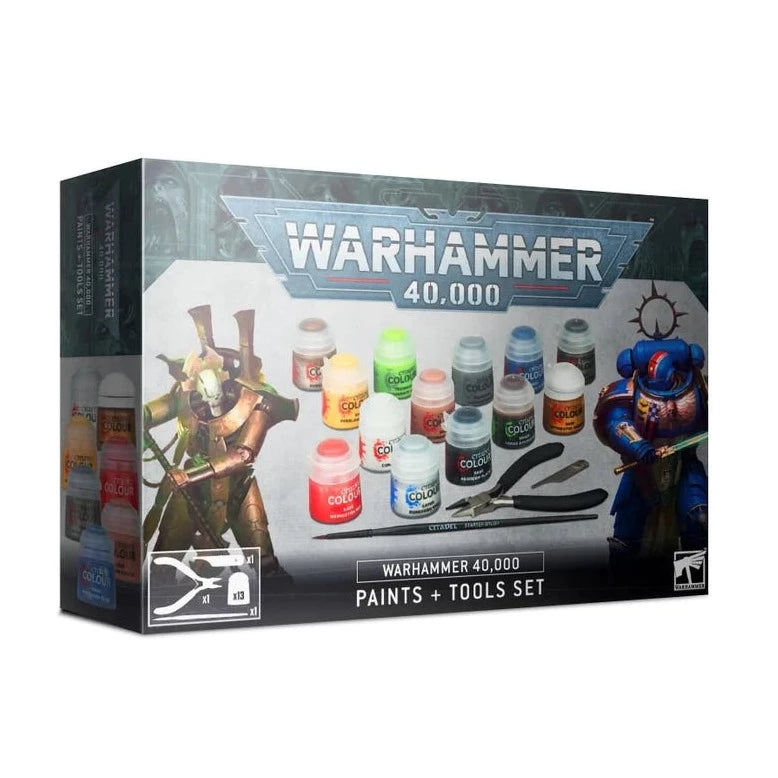 Warhammer 40k Paints + Tools Set