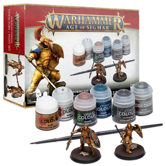 Warhammer AoS Stormcast Eternals Vindictors + Paint Set