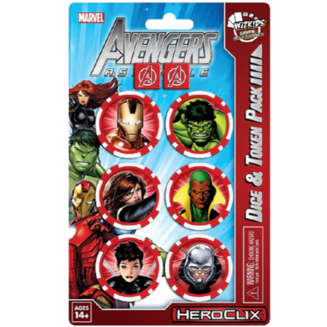 Heroclix Dice & Token Pack Marvel Avengers