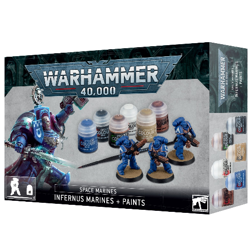 Warhammer Infernus Marines and Paints