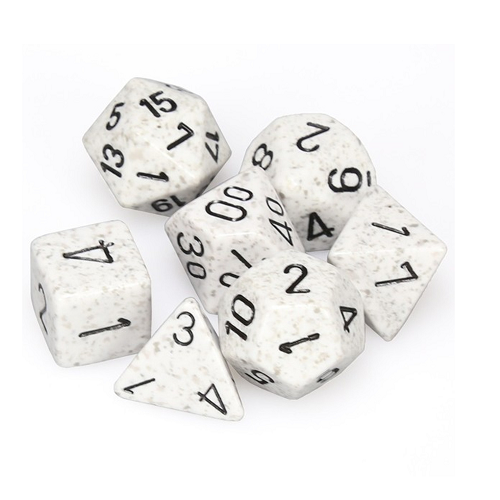 Chessex 7pc Polyhedral dice set